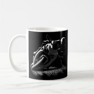 White Motorcycle street racer Coffee Mug