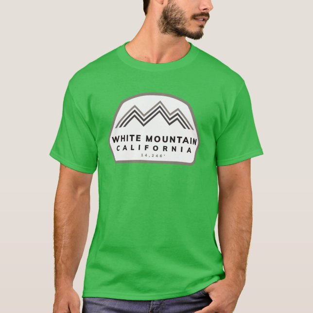 White Mountain California CA Mountains Hiking Clim T-Shirt (Front)