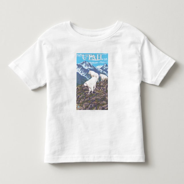White Mountain Goat FamilyUtah Toddler T-shirt (Front)