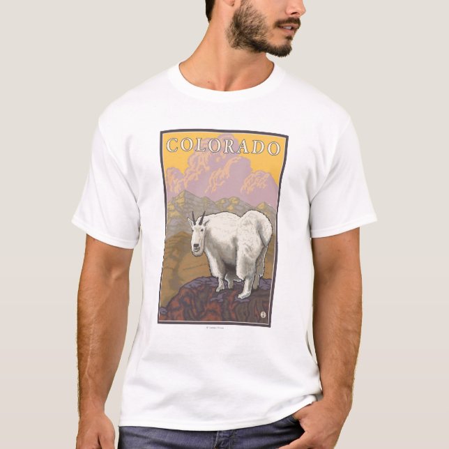 White Mountain GoatColorado T-Shirt (Front)