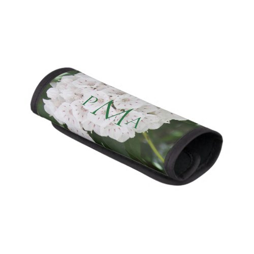 White Mountain Laurel Floral Luggage Handle Wraps