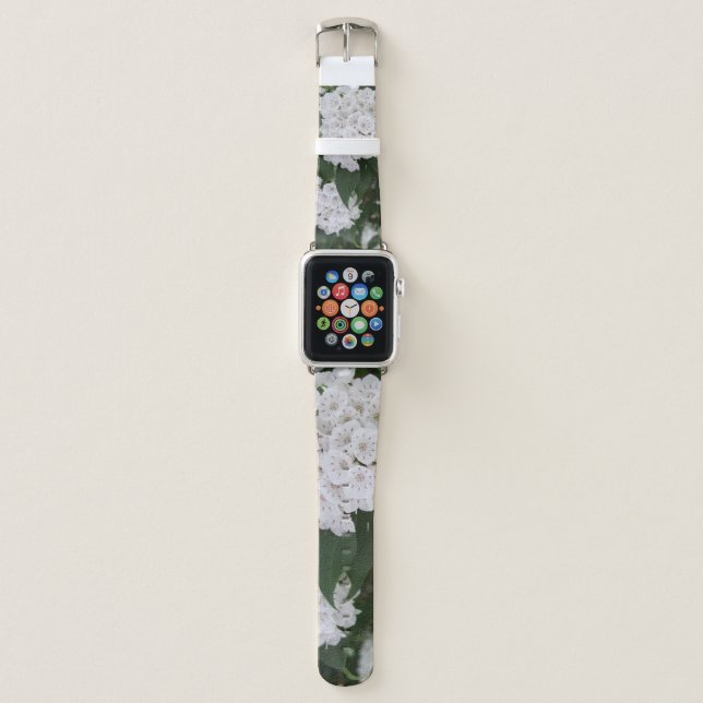 White Mountain Laurel Flowers Apple Watch Band (Front)