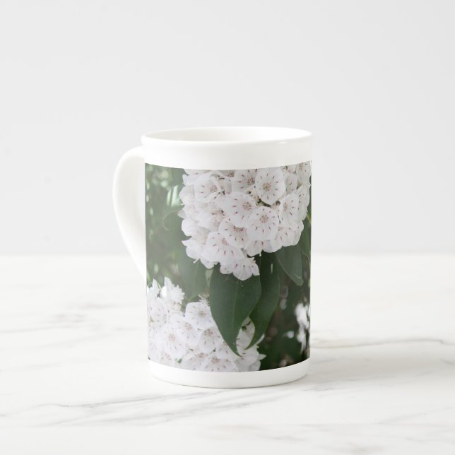 White Mountain Laurel Flowers Mug (Front Left)