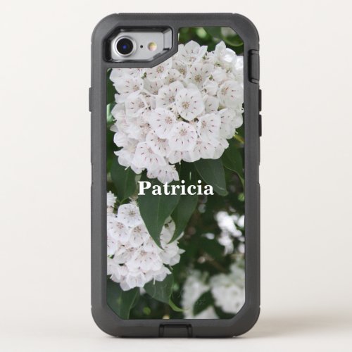 White Mountain Laurel Flowers OtterBox Defender iPhone SE87 Case