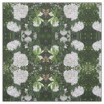 White Mountain Laurel Star Shaped Clusters Fabric