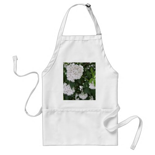 White Mountain Laurel Star Shaped Flowers Adult Apron