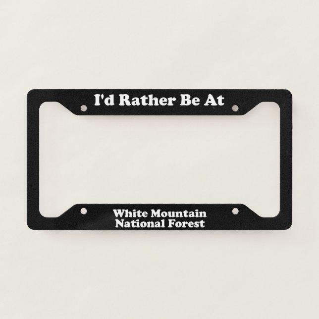 White Mountain National Forest - LPF License Plate Frame (Front)