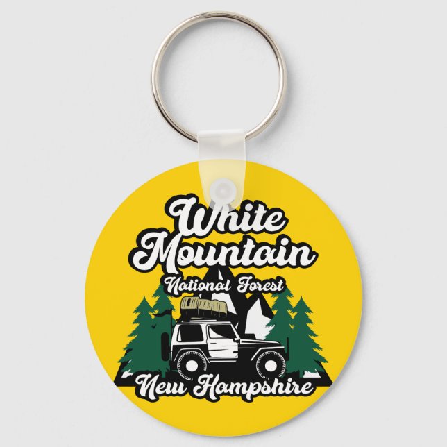 White Mountain National Forest New Hampshire Keychain (Front)