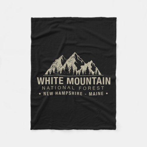 White Mountain National Forest New Hampshire Maine Fleece Blanket