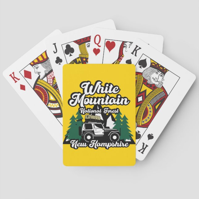 White Mountain National Forest New Hampshire Poker Cards (Back)