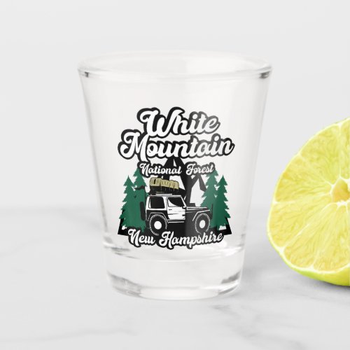 White Mountain National Forest New Hampshire Shot Glass