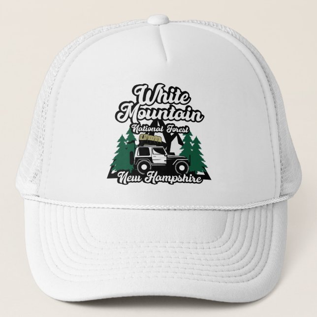 White Mountain National Forest New Hampshire Trucker Hat (Front)