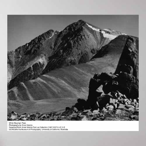 White Mountain Peak by Ansel Adams Poster