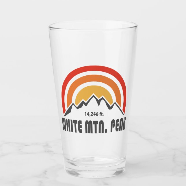 White Mountain Peak California Glass (Front)