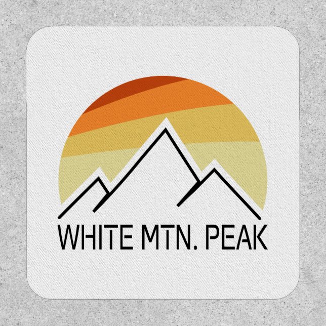 White Mountain Peak California Retro Patch (Front)