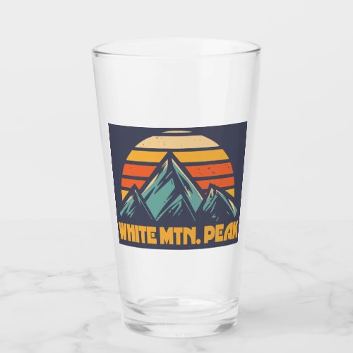 White Mountain Peak California Retro Turquoise Glass