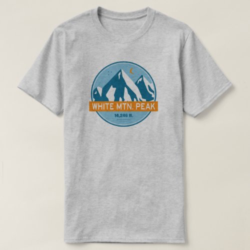 White Mountain Peak California Stars Moon T_Shirt