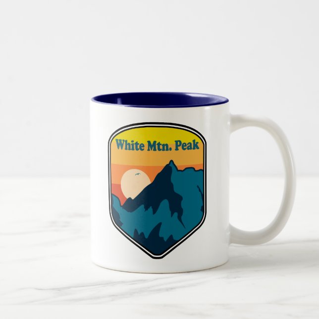 White Mountain Peak California Sunrise Two-Tone Coffee Mug (Right)