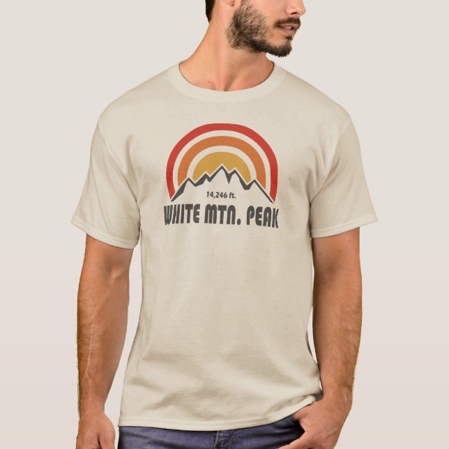 White Mountain Peak California T-Shirt (Front)