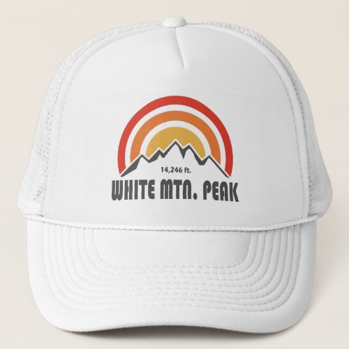 White Mountain Peak California Trucker Hat