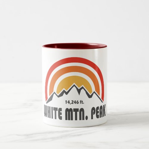 White Mountain Peak California Two_Tone Coffee Mug