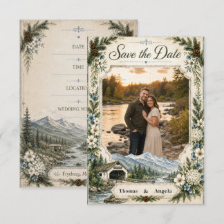 White Mountains Gateway Maine Photo Save The Date