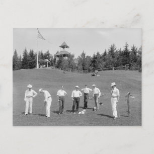 White Mountains Golfers, 1910 Postcard