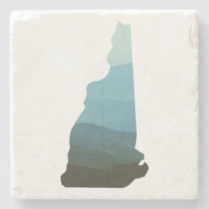 White Mountains in New Hampshire Stone Coaster