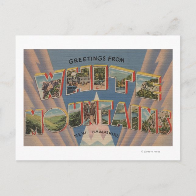 White Mountains, New Hampshire 2 Postcard (Front)