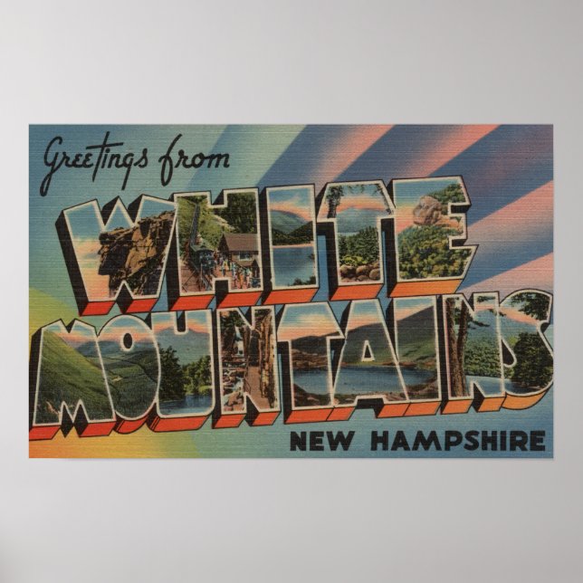 White Mountains, New Hampshire 4 Poster (Front)