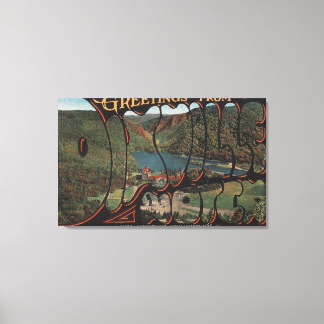 White Mountains, New Hampshire - Dixville Canvas Print (Front)