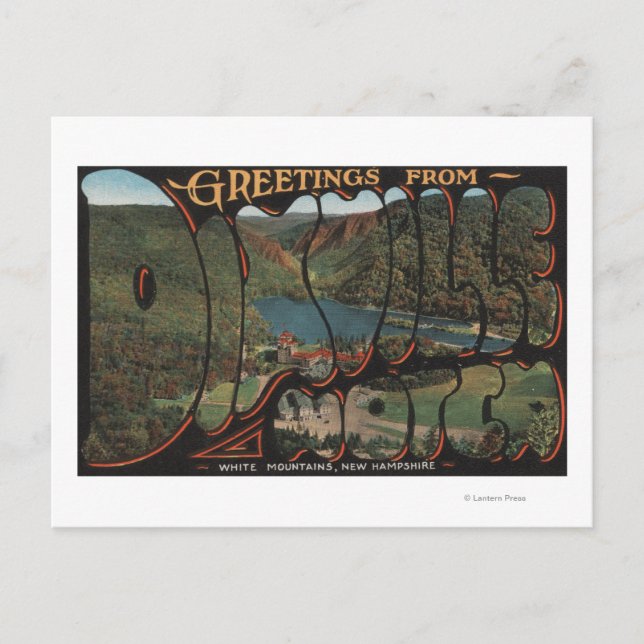 White Mountains, New Hampshire - Dixville Postcard (Front)