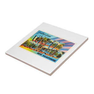 White Mountains New Hampshire NH Travel Souvenir Ceramic Tile