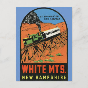 White Mountains, New Hampshire  Postcard