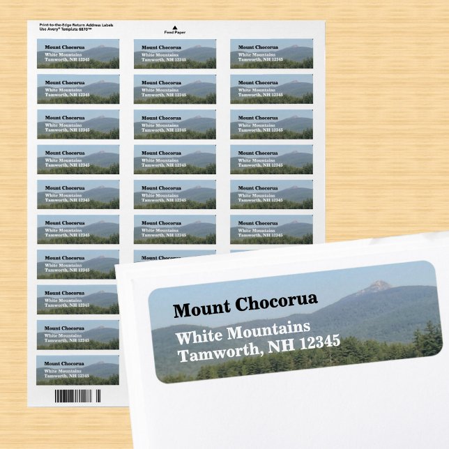 White Mountains New Hampshire Return Address Label (Creator Uploaded)