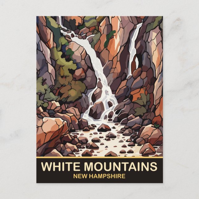 White Mountains, New Hampshire, Travel  Postcard (Front)