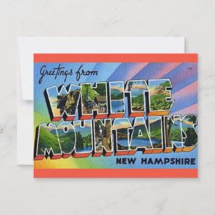 White Mountains NH Postcard