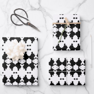 White Mourning Tree Bark Patterned Wrapping Paper Sheets