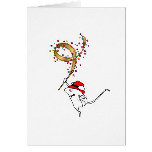White Mouse Joy Cards (Front)