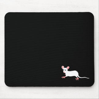 white mouse mousepad