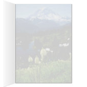 white Mt. Rainier flowers Cards (Inside (Right))