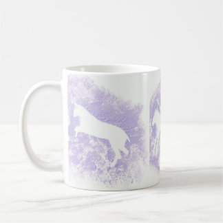 White Mug with Horse Design