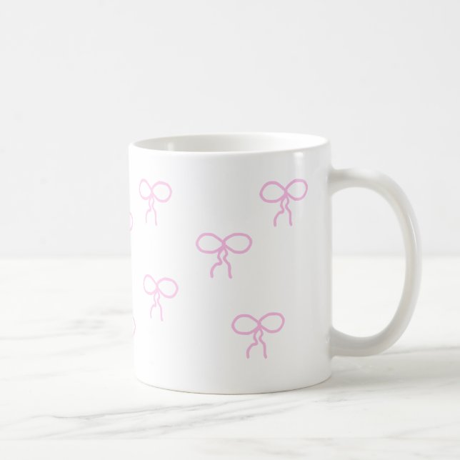 White Mug With Pink Bows (Right)
