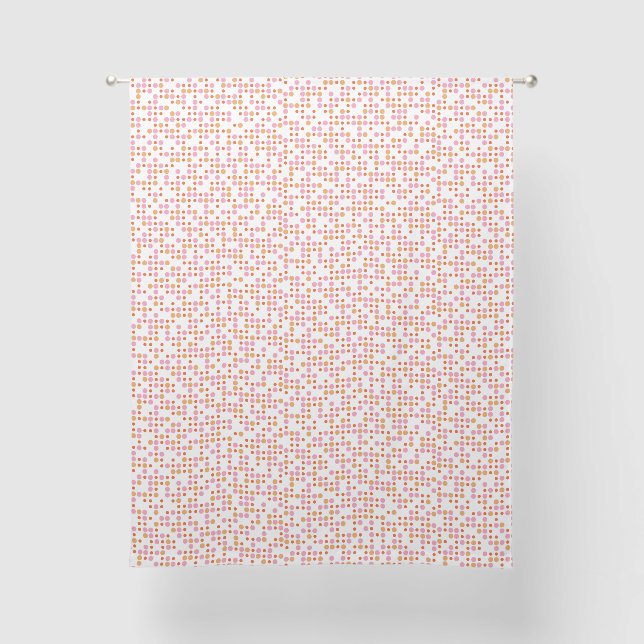 White Multi Polka Dot Sheer Curtains (Front)