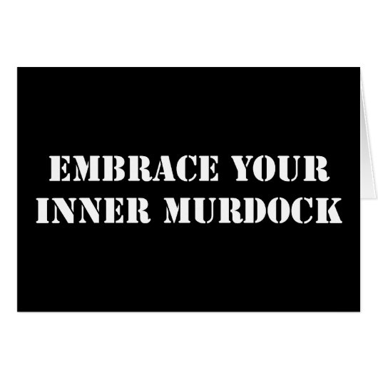 White Murdock Card (Front Horizontal)