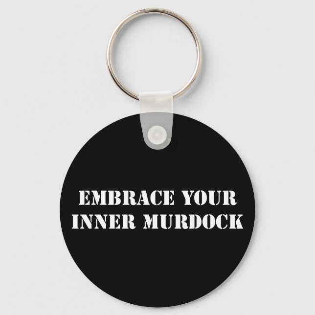 White Murdock Keychain (Front)