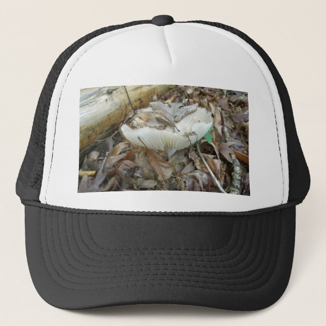 White Mushroom Coordinating Items Trucker Hat (Front)