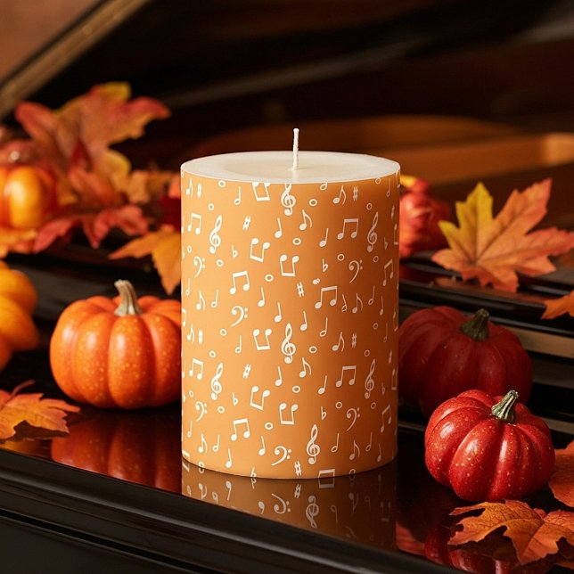 white Musical Pillar Candle (Creator Uploaded)