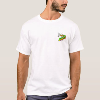 White Muskie Wanted Poster w/Front Pckt Design T-Shirt
