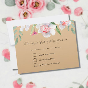 White Narcissus on Champagne RSVP and Menu